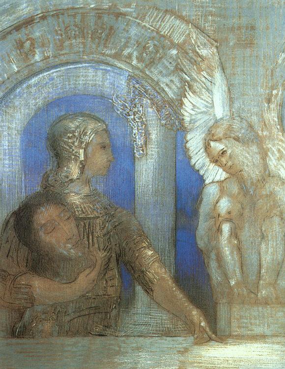 Odilon Redon Mystical Knight France oil painting art
